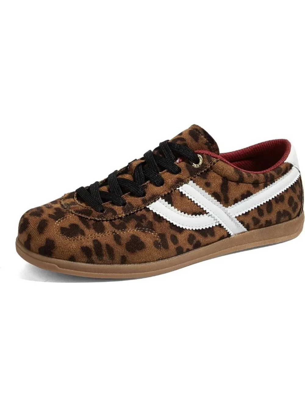 Women's Leopard Classic Retro Casual Fashion Gum Sole Running Walking Shoes